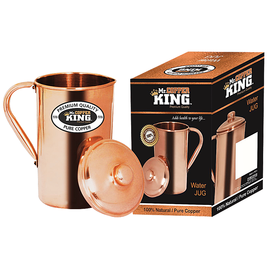 Mr.Copper King Copper Water Jug - Plain