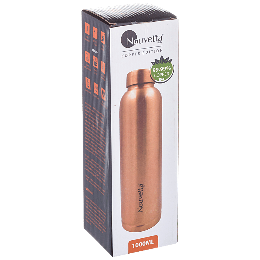 Nouvetta Alpine Pure Copper Bottle For Health Benefits - Sophisticated & Classy Design