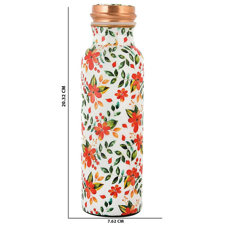 OGGN Flower Printed Copper Bottle