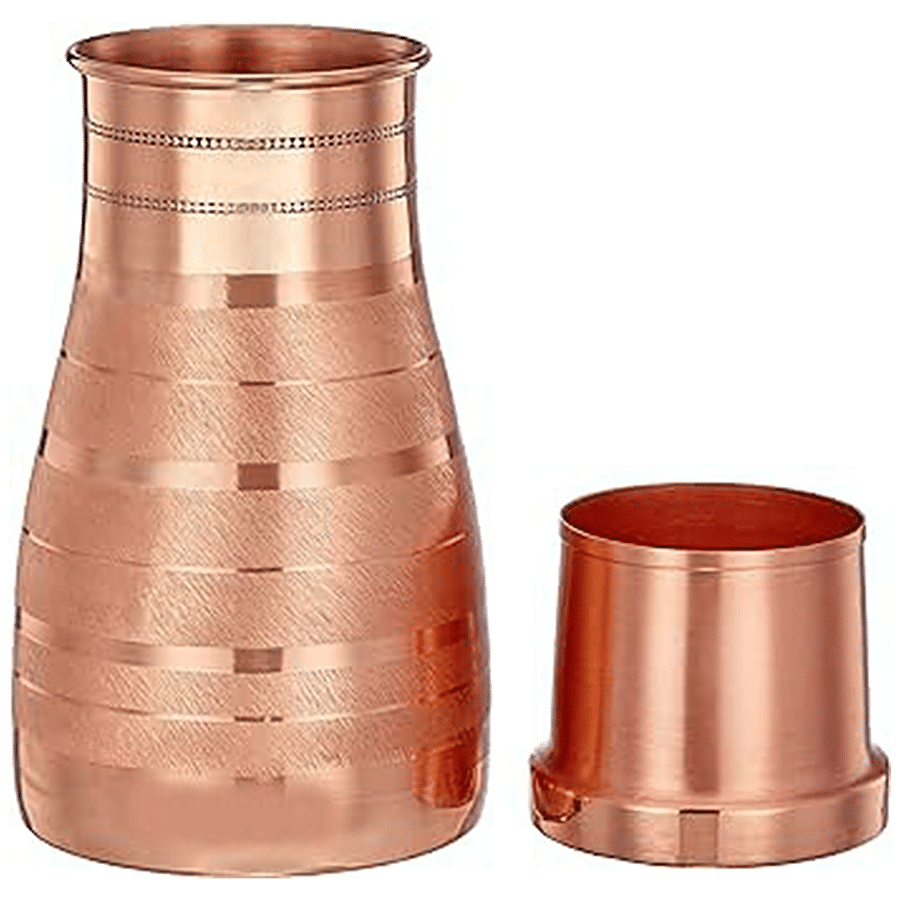 Prime-Metal Copper Lining Bedroom Bottle - With Glass Inside