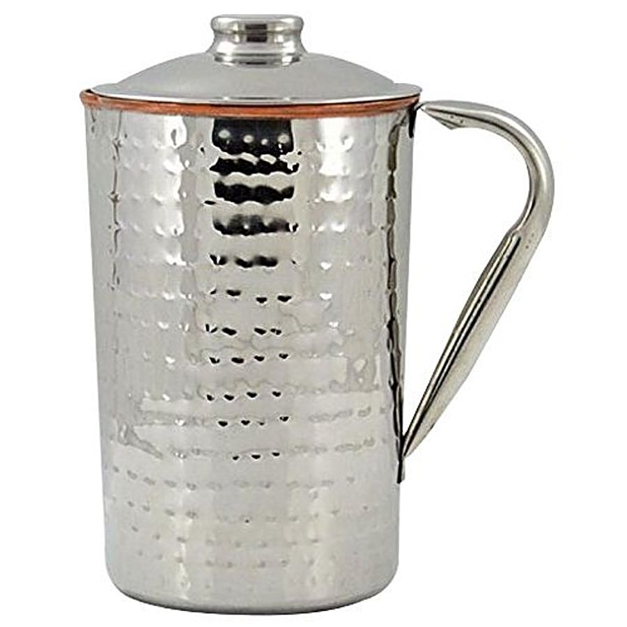 Tallboy Steel Copper Hammered Jug