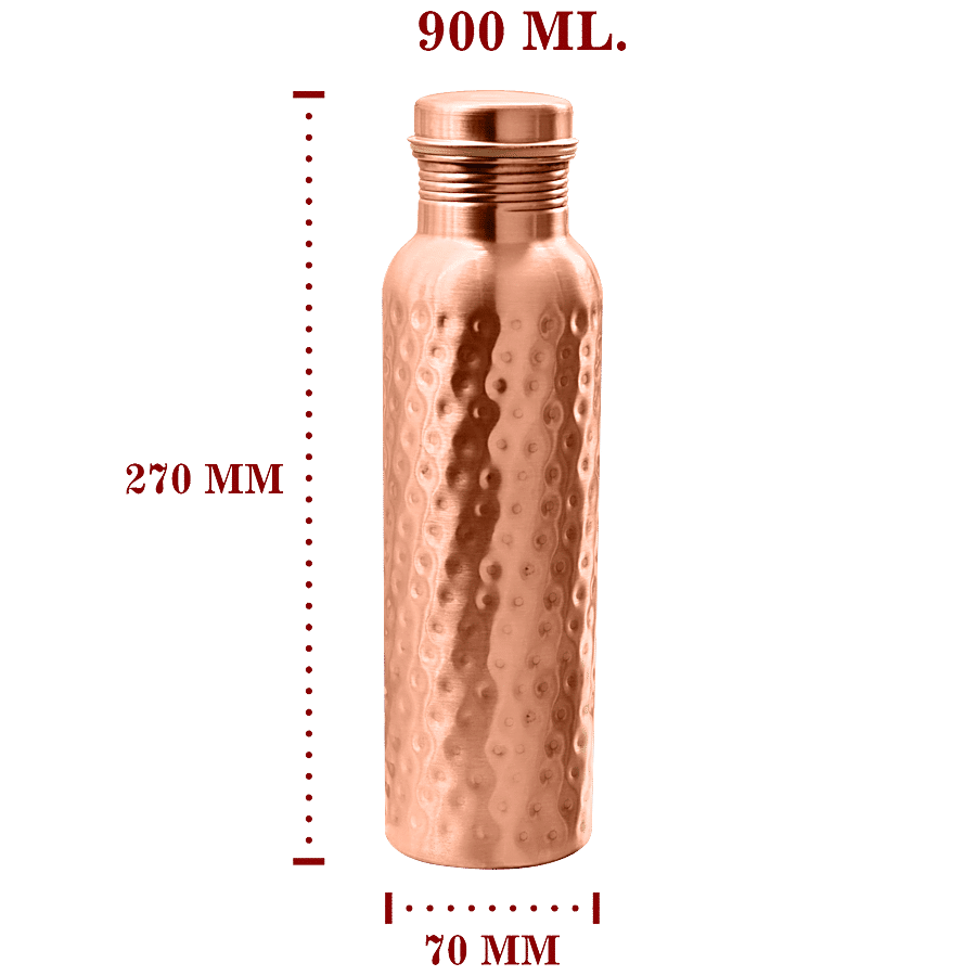 bb home Copper Bottle - Hammered Mirror Finish