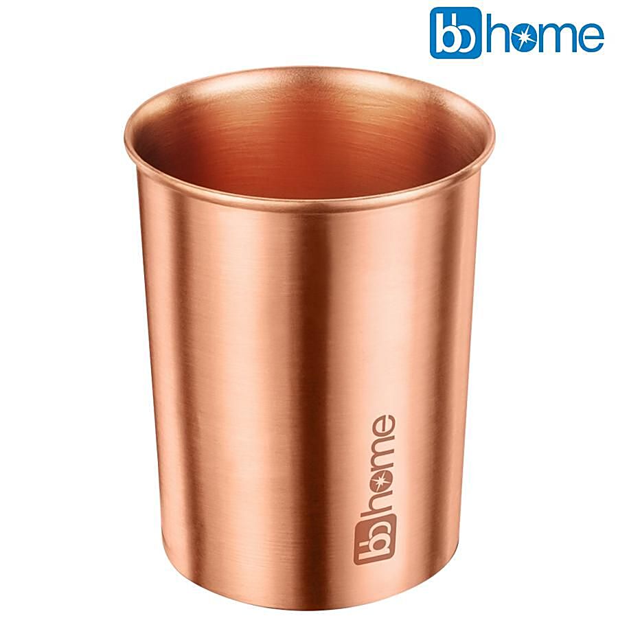 bb home Copper Water Glass - Matt Finish