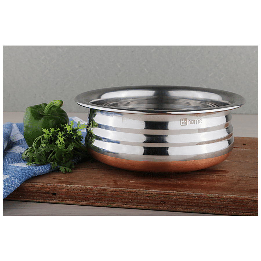 bb home Stainless Steel Handi/Urli - No.11