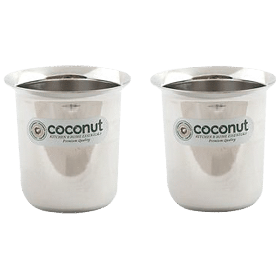 Coconut Stainless Steel Coffee Glass - Plain