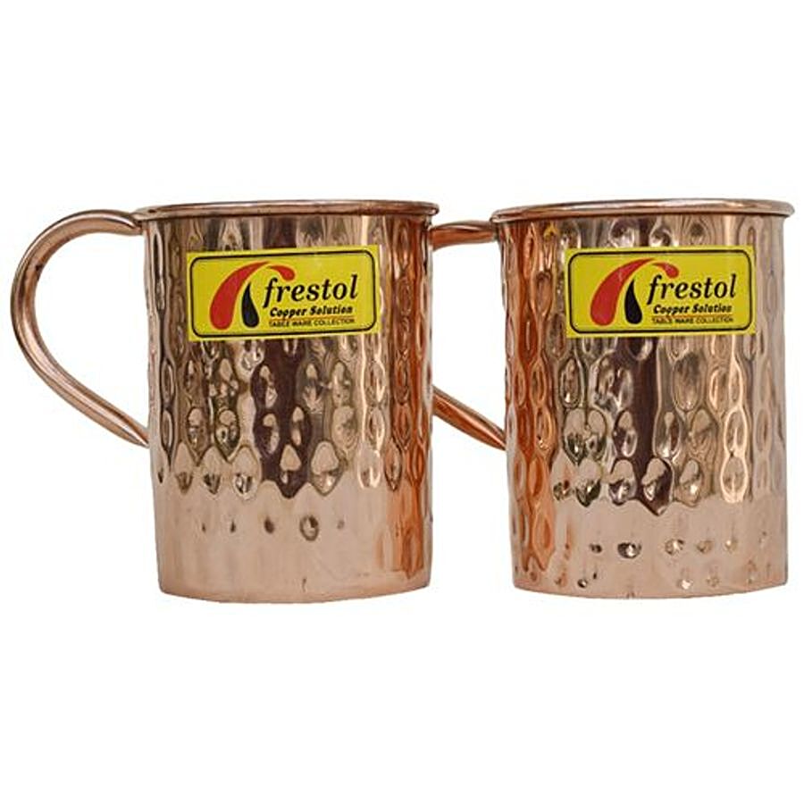 Frestol Copper Water Mug/Cup - Hammered