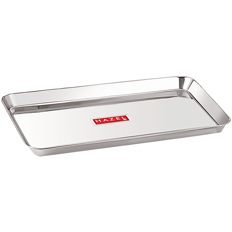 HAZEL Stainless Steel Serving Tray - Rectangle