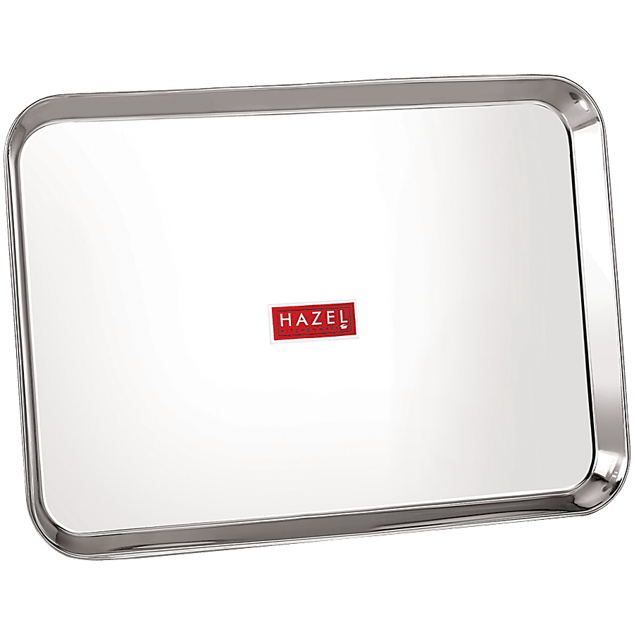 HAZEL Stainless Steel Serving Tray - Rectangle