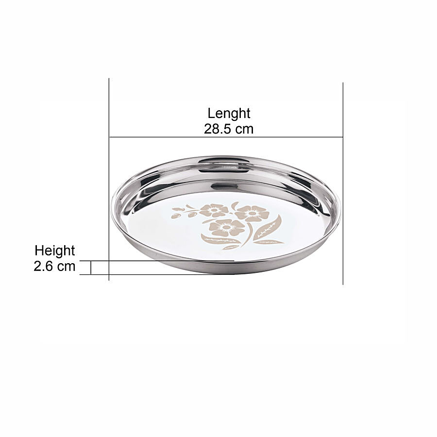 Kitchen Essentials Stainless Steel Bidding Thali - No 13