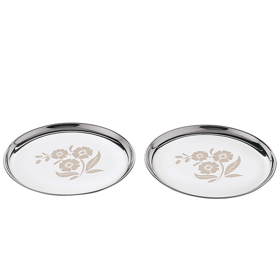 Kitchen Essentials Stainless Steel China Plate - No 12