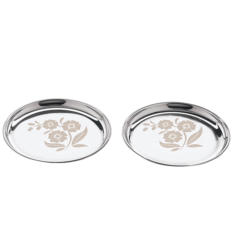 Kitchen Essentials Stainless Steel China Plate - No 8