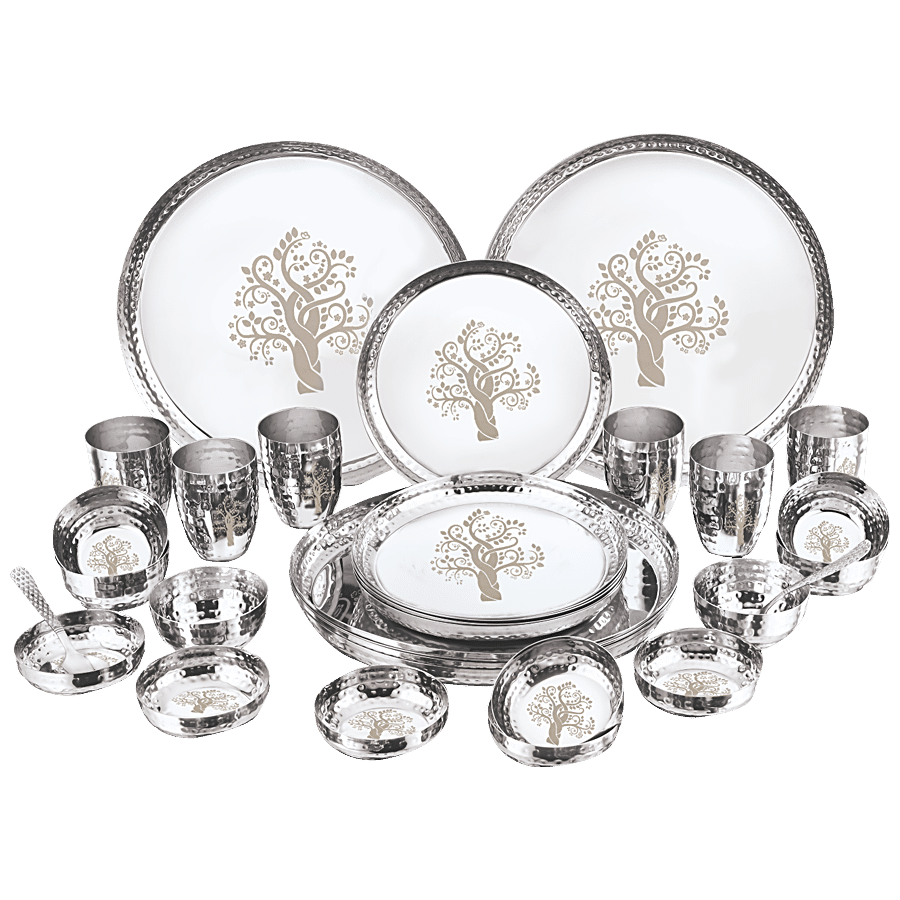 Kitchen Essentials Stainless Steel Dinner Set - Apple Shape