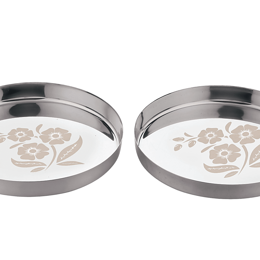 Kitchen Essentials Stainless Steel Gujarati Thali Set - 12