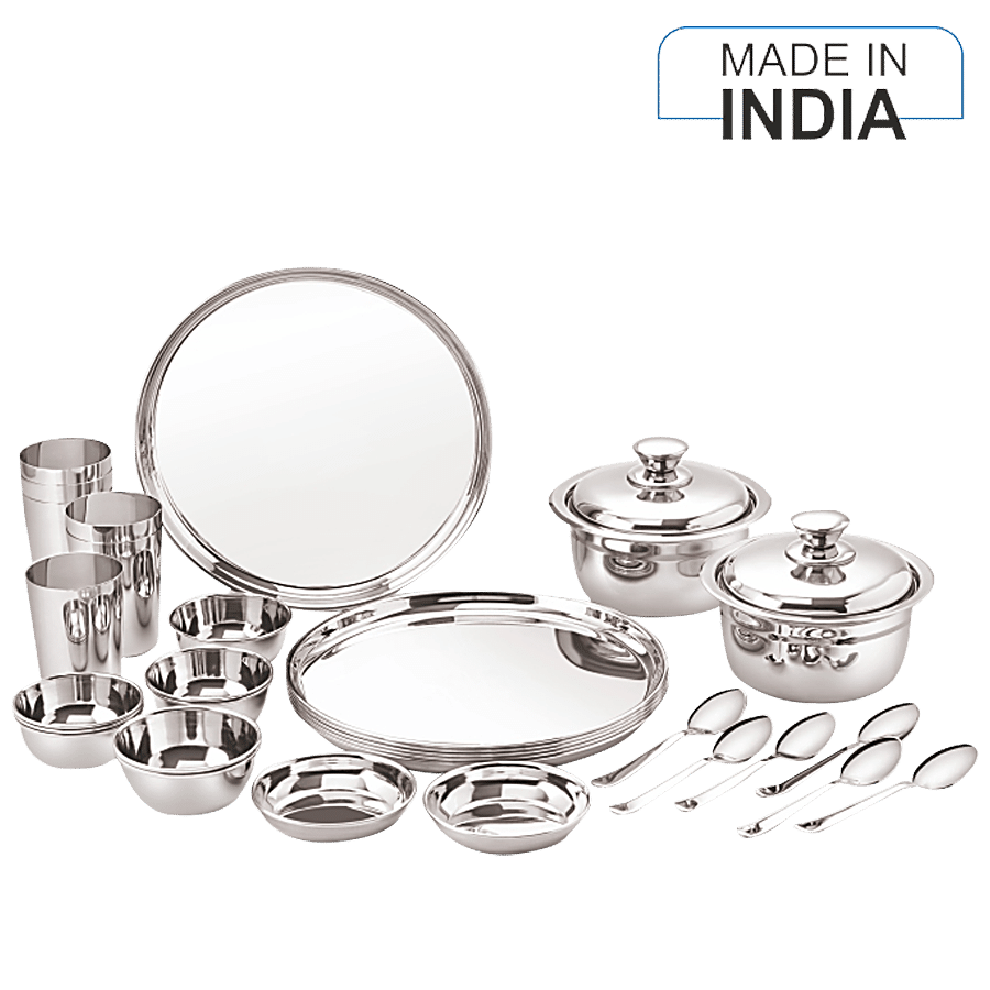 Neelam Premium Stainless Steel Dinner Set