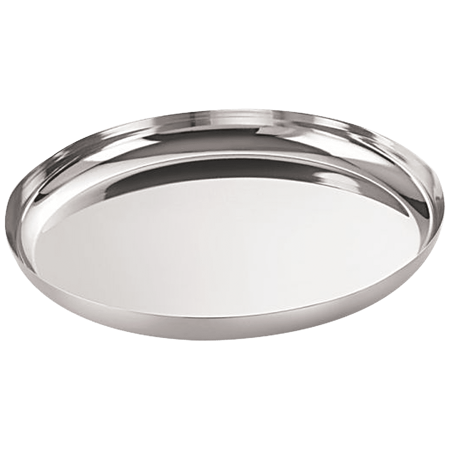 Neelam Stainless Steel J.K. Khumcha/Thali - Durable Size No. 12