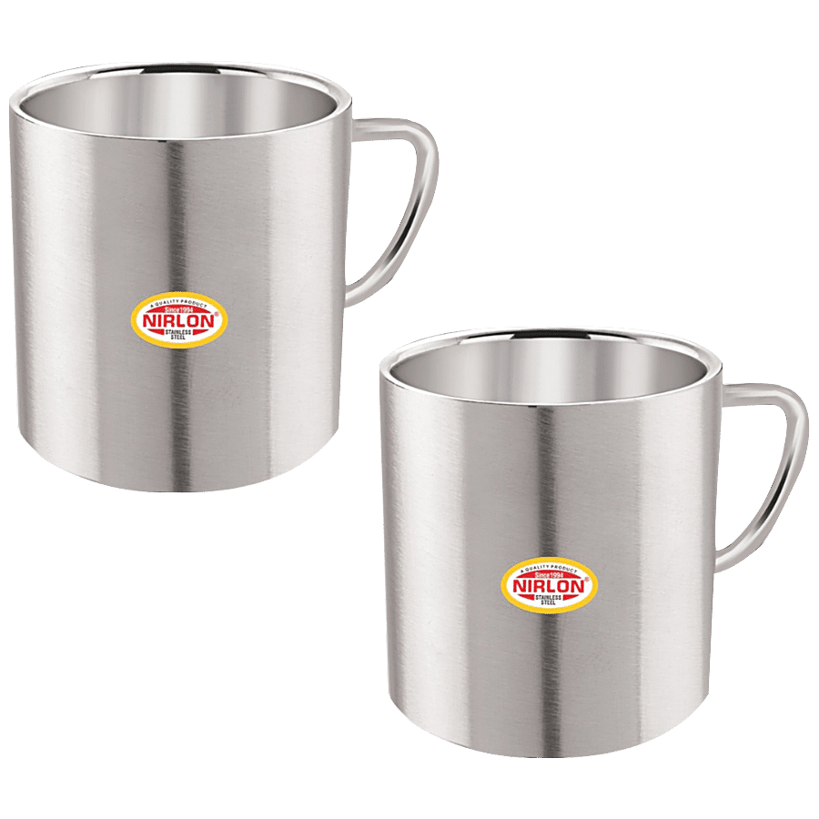 Nirlon Sober Tea Cup Set - Stainless Steel