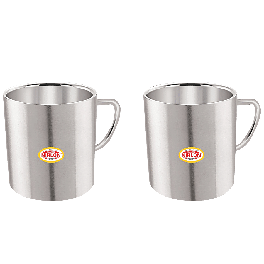 Nirlon Steel Double Wall Tea/Coffee Mug - Sober Plain