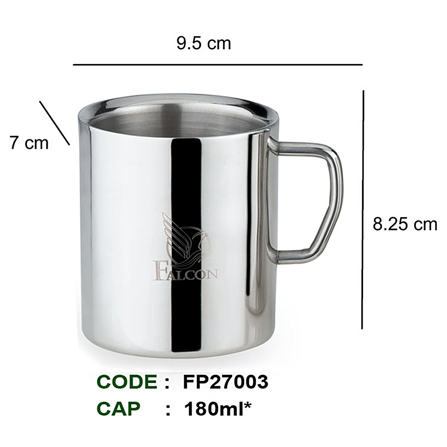 PddFalcon Wake-up Stainless Steel Double Walled Mug