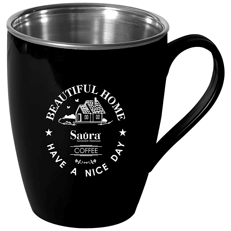 Saura Joy Oval Coffee Mug - Inner Steel