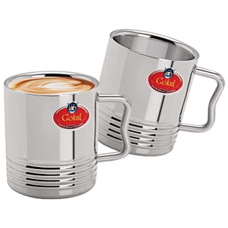 Swastik Steel Stainless Steel Coffee Mug - Double Wall