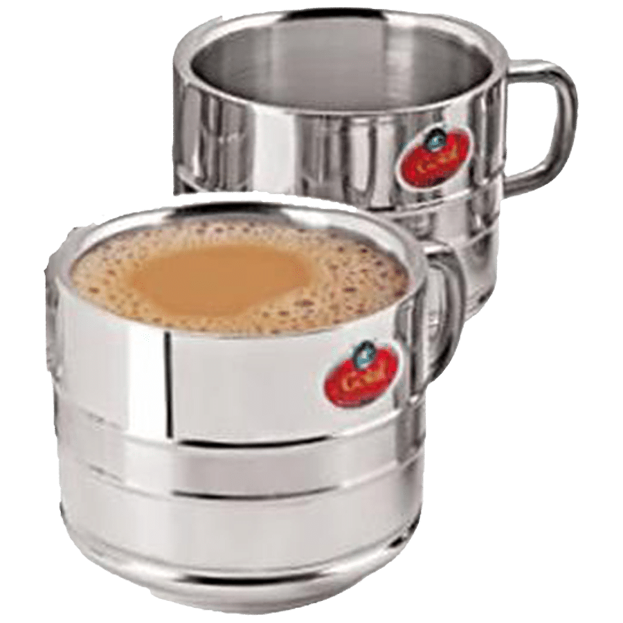 Swastik Steel Stainless Steel Tea Cup - Double Wall