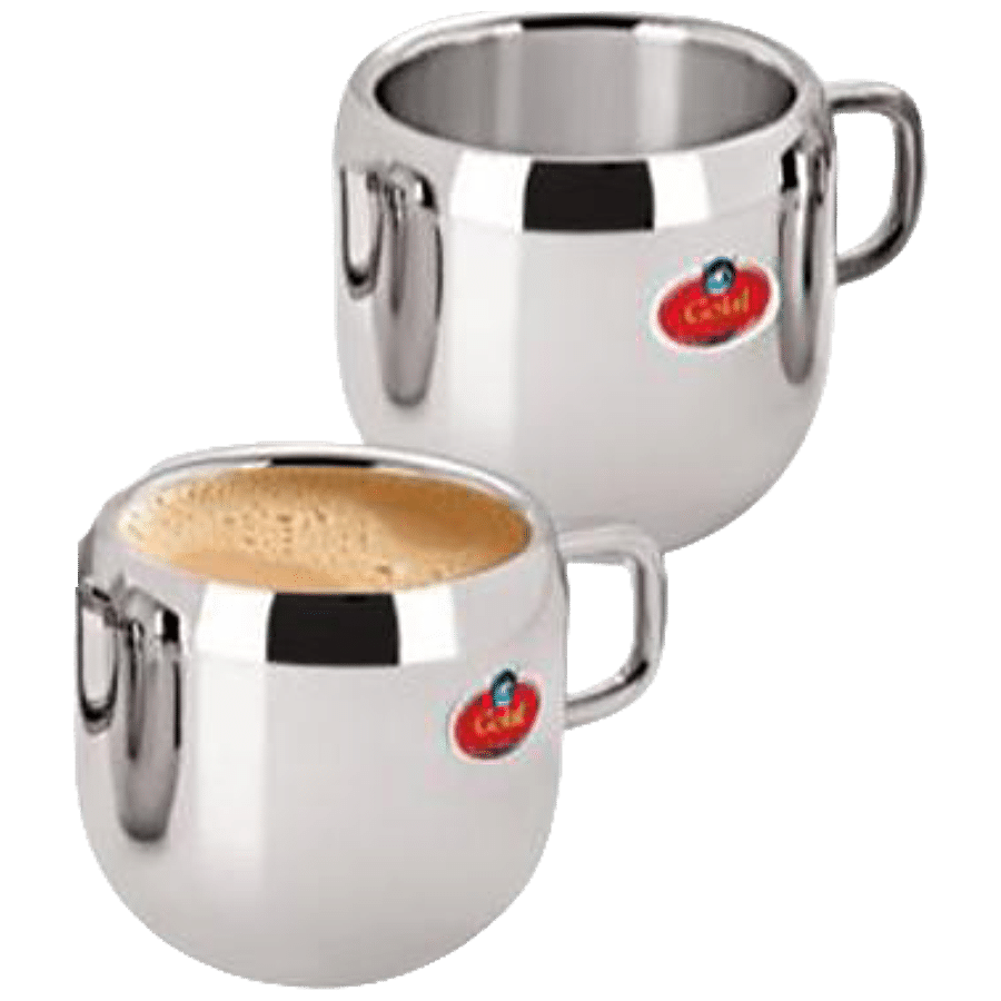 Swastik Steel Stainless Steel Tea Cup - Double Wall