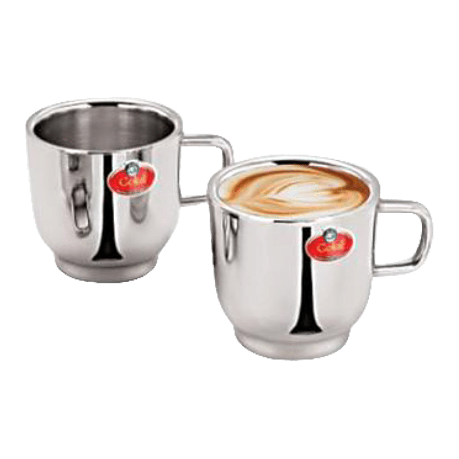 Swastik Steel Stainless Steel Tea Cup - Double Wall