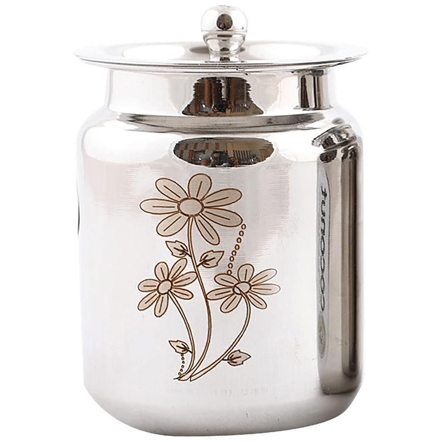 Coconut Stainless Steel Laser China Ghee Pot - Strong