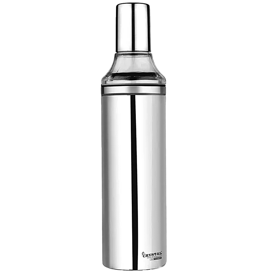 Crystal Stainless Steel Oil Pourer - Sturdy