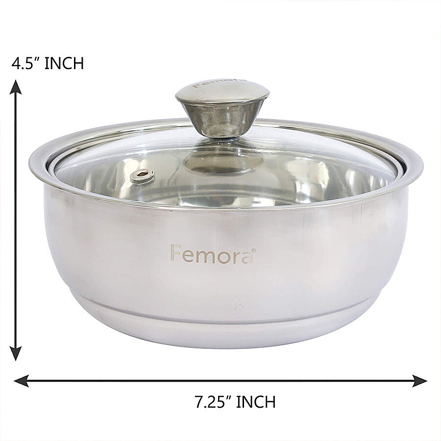 Femora Stainless Steel Curry Bowls - Double Wall Insulated Server