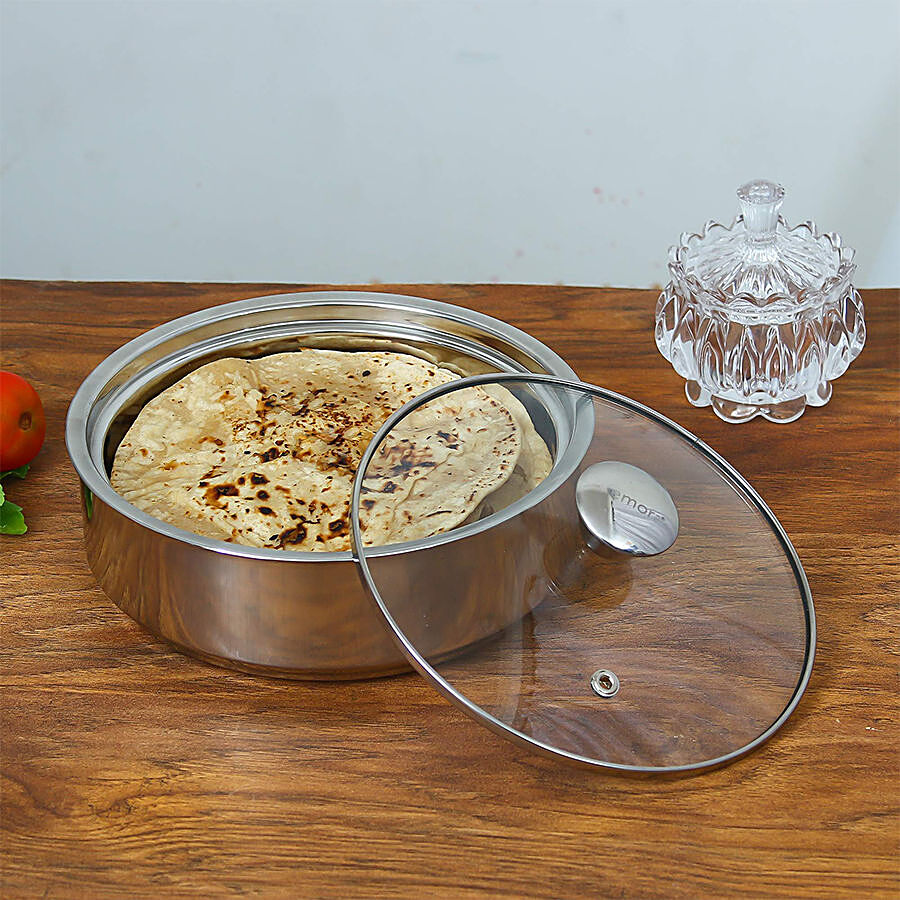 Femora Stainless Steel Insulated Roti Server - Double Wall Insulated