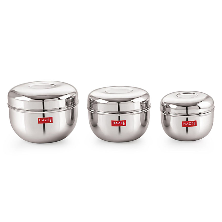 HAZEL Stainless Steel Container With Lid - Apple Shape