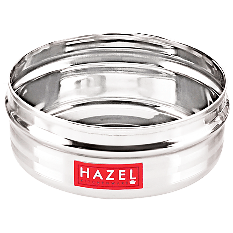 HAZEL Stainless Steel SR Puri Dabba Snacks Container S8 - Food Grade