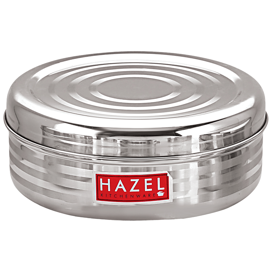 HAZEL Stainless Steel SR Puri Dabba Storage Container S10 - Food Grade