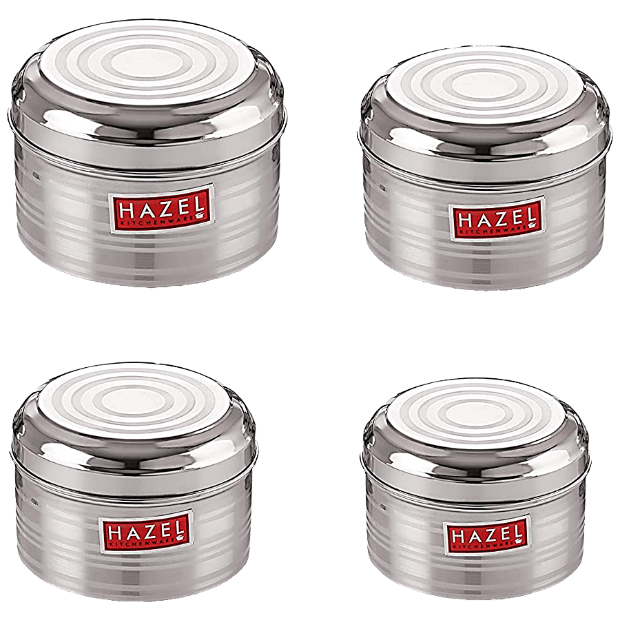 HAZEL Stainless Steel Snacks Grocery Storage Container - Silver