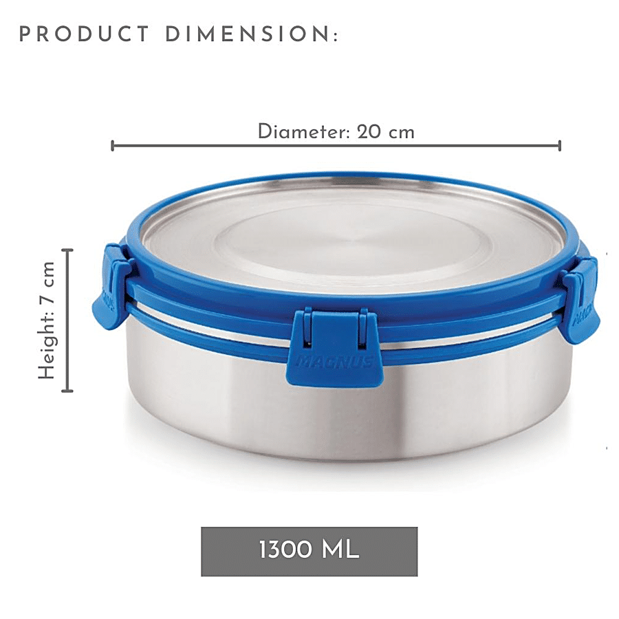 Magnus Deluxe Container No. 5 Stainless Steel Container - Detachable Clip Lock