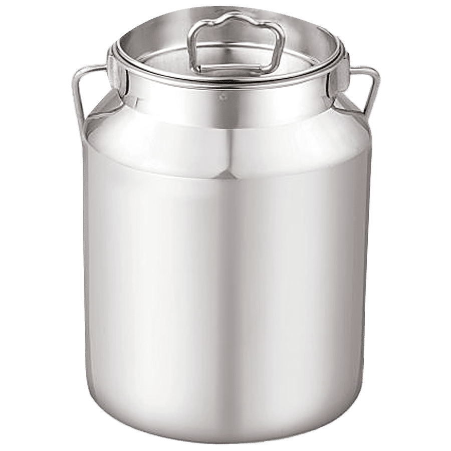 Neelam Stainless Steel Milk Can/Container/Akhand Barni - Easy To Clean & Durable