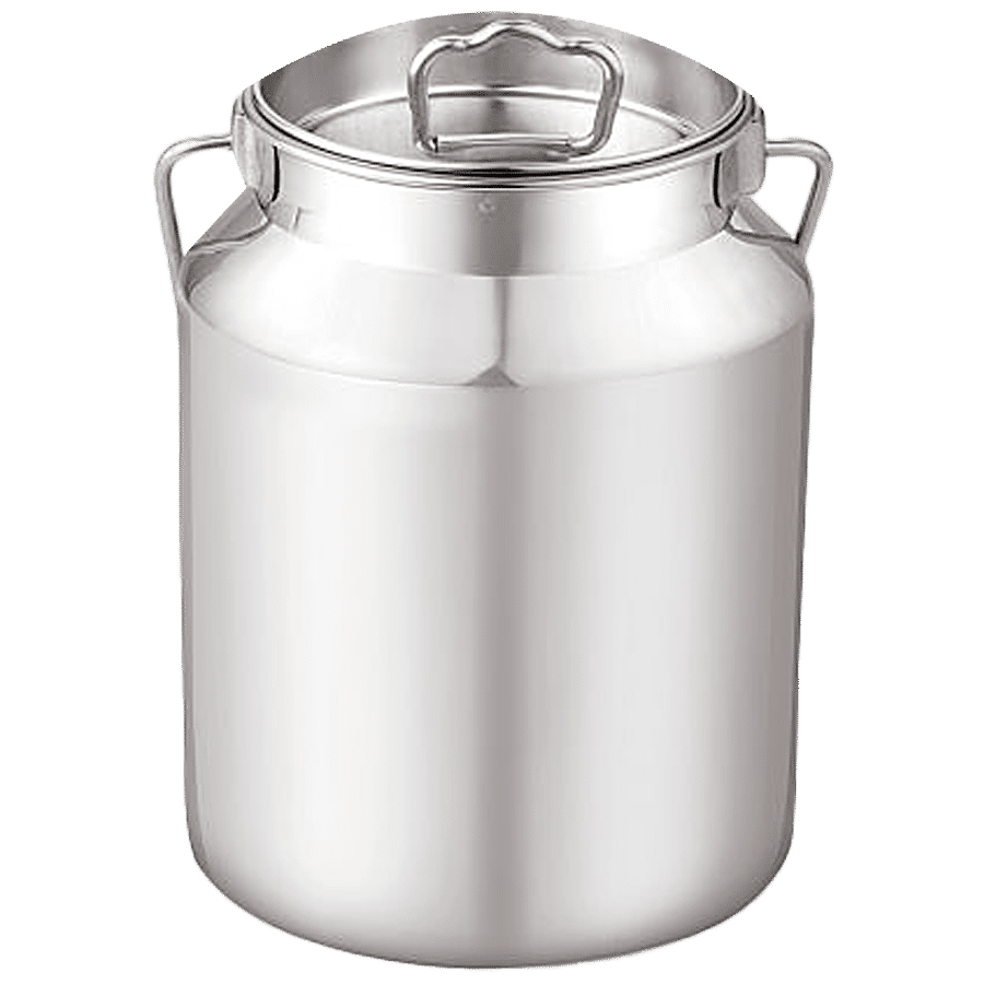 Neelam Stainless Steel Milk Can/Container/Akhand Barni - Easy To Clean & Durable