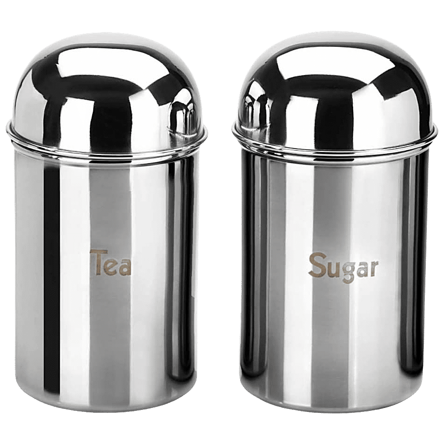 Pdd Falcon Stainless Steel Dome Canister - Silver