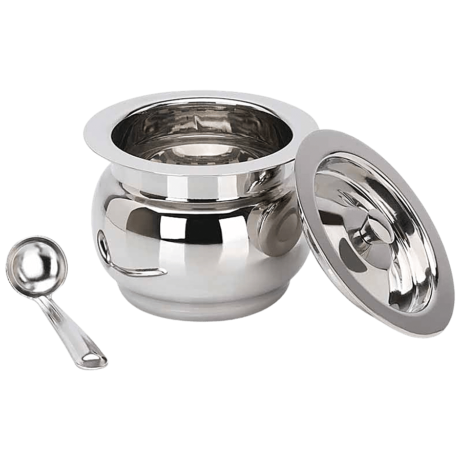 Pdd Falcon Stainless Steel Siddhi Ghee Pot - No.2