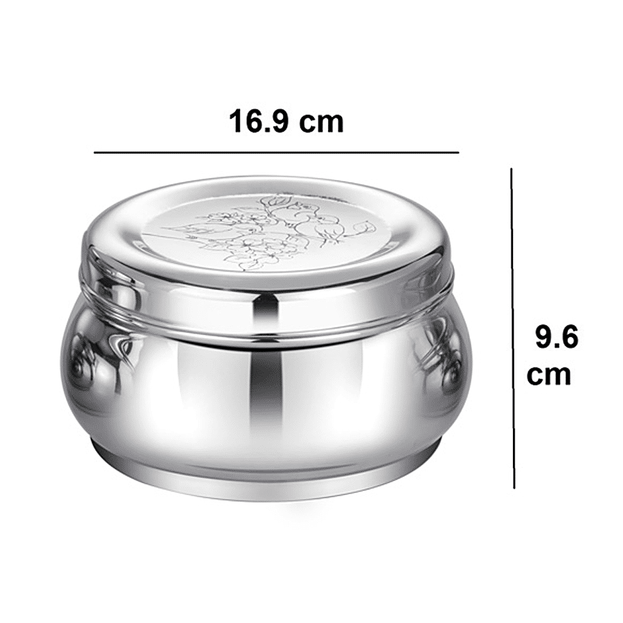 PddFalcon Belly Flat Stainless Steel Container