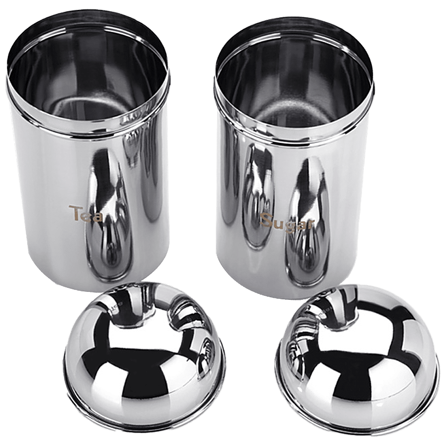 PddFalcon Stainless Steel Dome Storage Canister - Tea