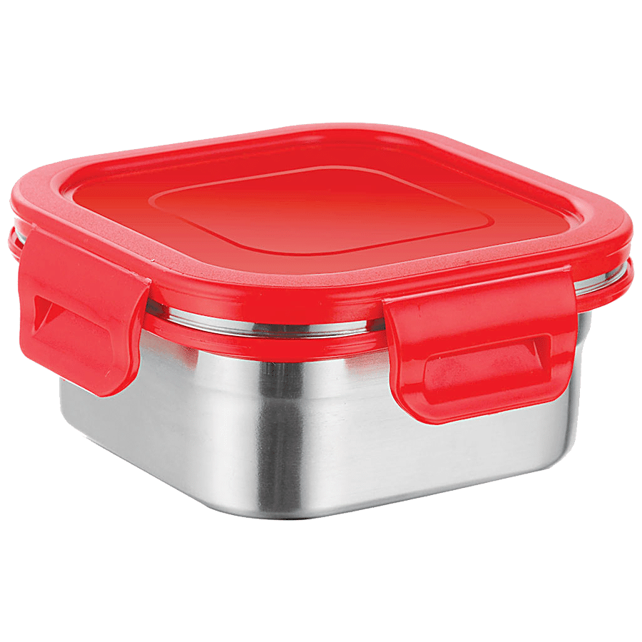 Signoraware Lock & Store Steel Container With Lid - High Quality