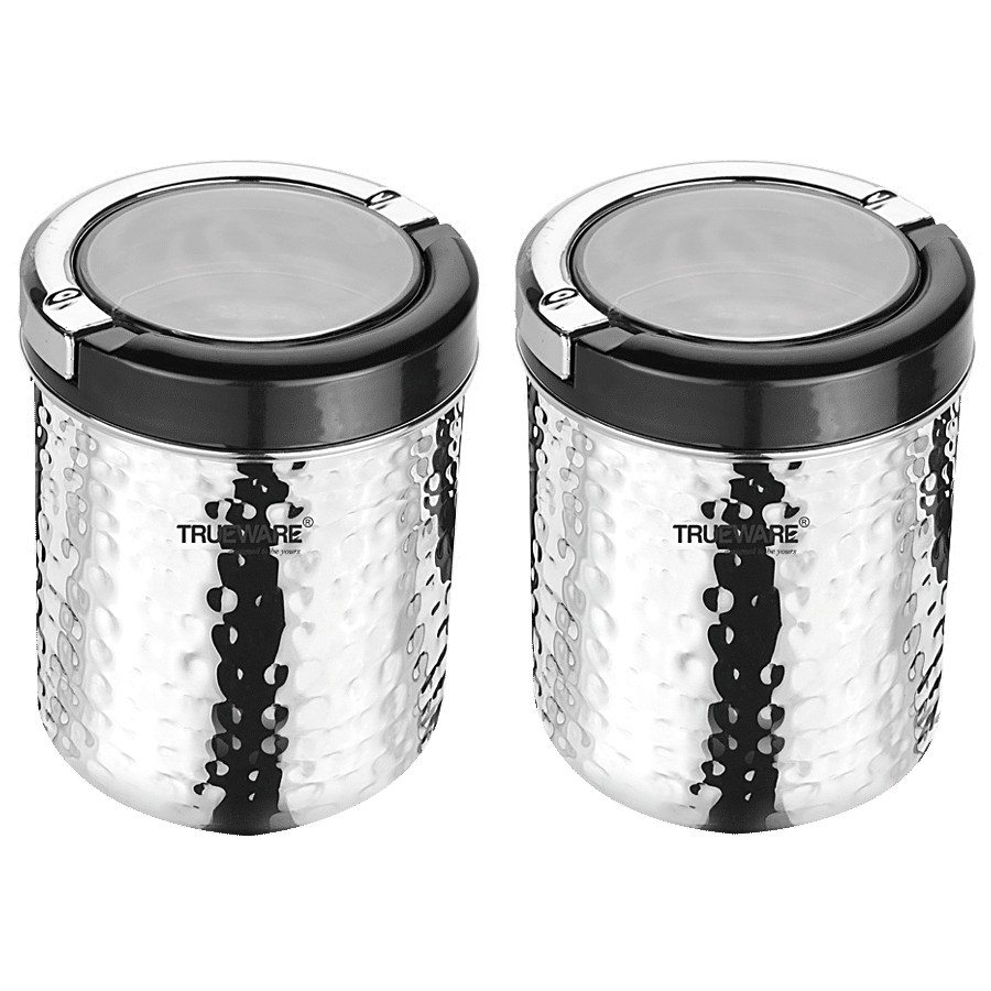 Trueware Stainless Steel Lift Up Plus Containers - See Through Lid