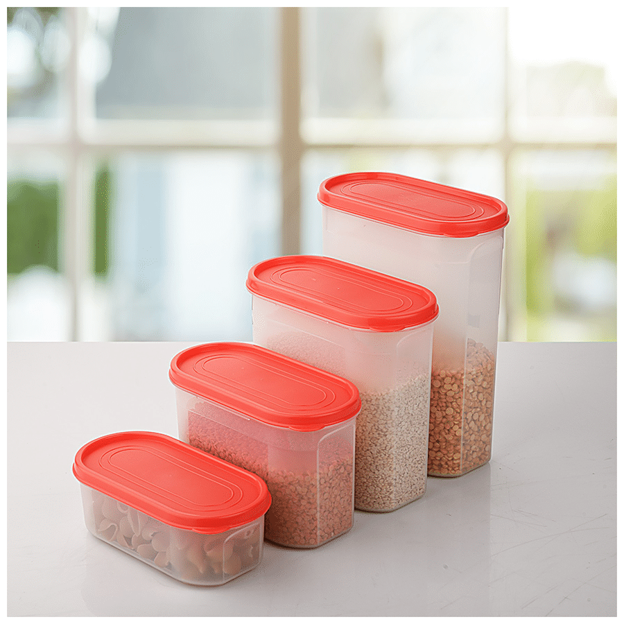 Asian Airtight Plastic Container - Transparent