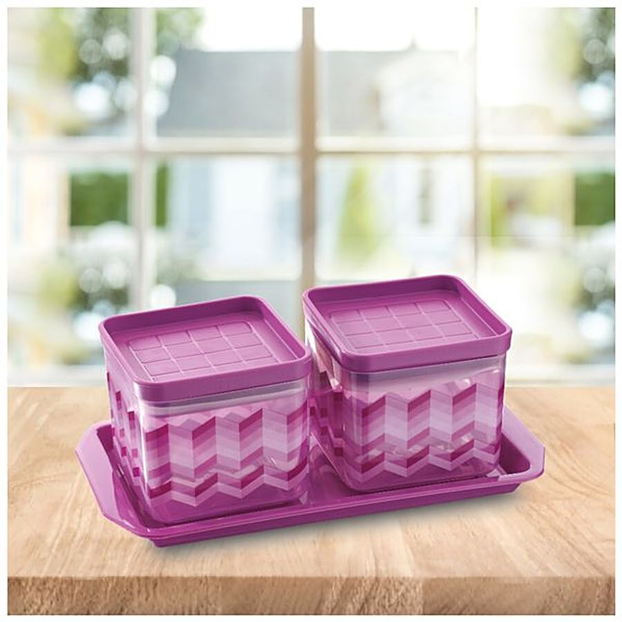 Asian Kitchen King Festival Storage Container Set & Snack Tray - Purple