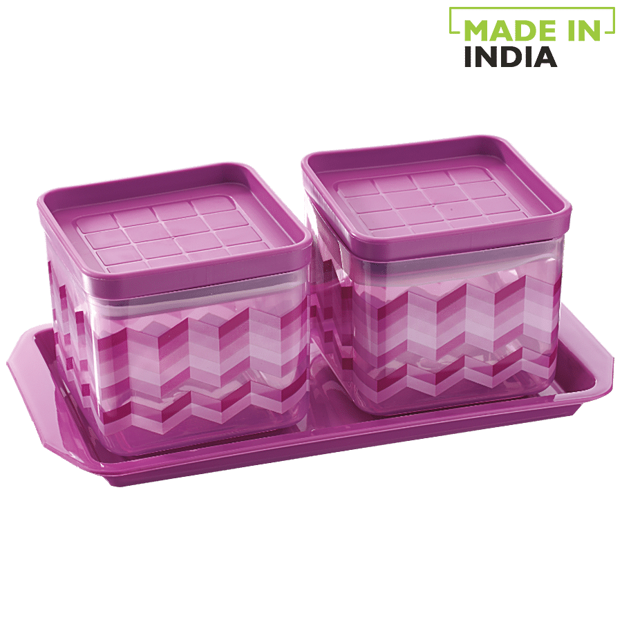 Asian Kitchen King Festival Storage Container Set & Snack Tray - Purple