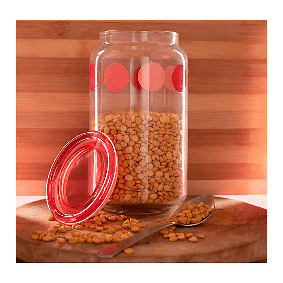 BB Home Marino Airtight Storage Jar - Red