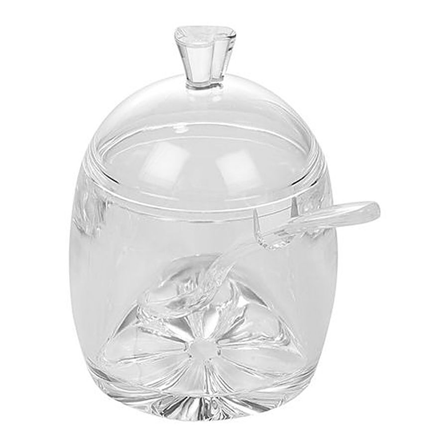 DP Bb-686 Dry Fruits/Candy/Jam Jar with Spoons - Transparent