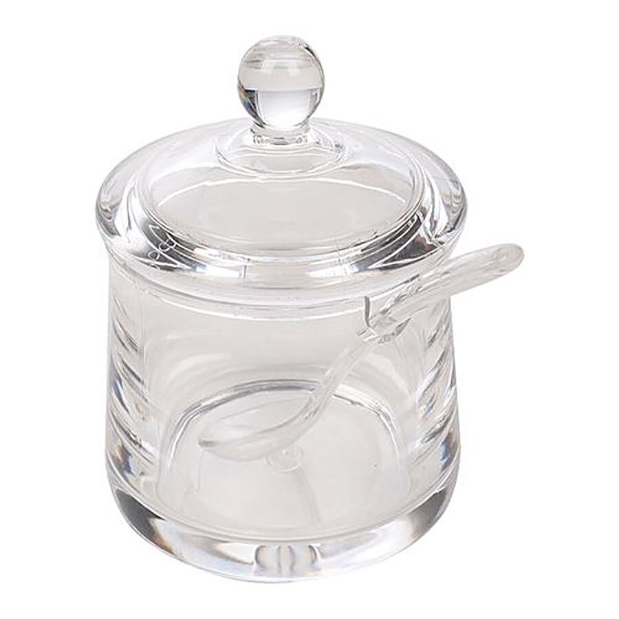 DP Bb-689 Dry Fruits/Candy/Jam Jar with Spoons - Transparent